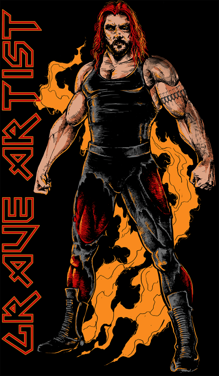 Grave Artist - HEAVY METAL WARRIOR Shirt – Bild 2
