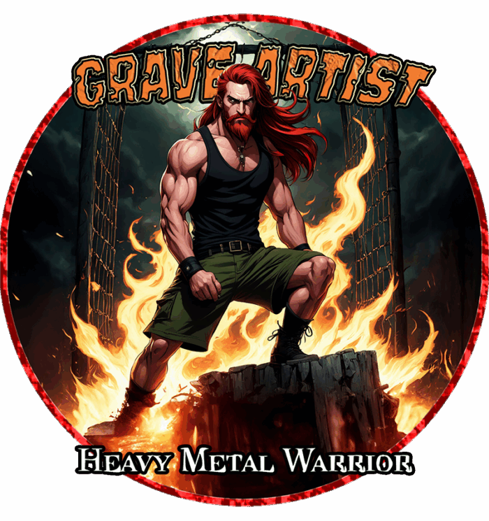 Grave Artist - WARRIOR Shirt – Bild 2